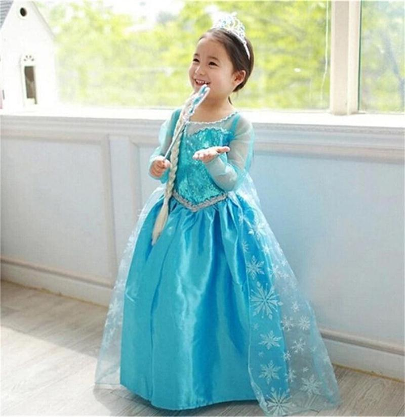 Girls-Elsa-Dress-Costume-Princess-Anna-Dresses-Cosplay-Party-Summer-Baby-Kids-Children-Fancy-Baby-Girl_Style 1